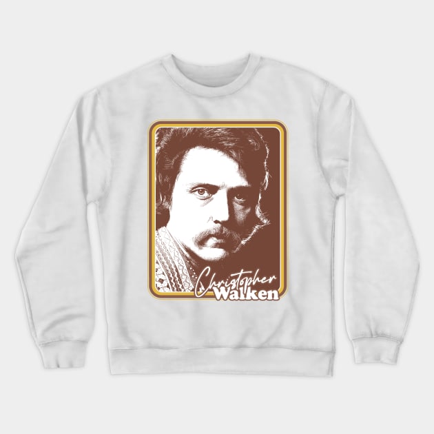 Christopher Walken / 80s Retro Fan Art Gift Design Crewneck Sweatshirt by DankFutura